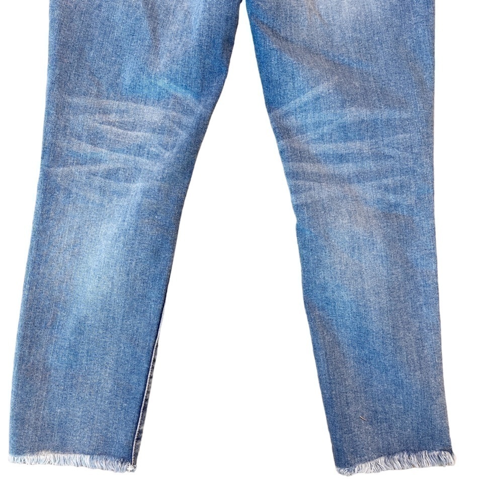 ALTAR’D STATE NWT High Rise Distressed Fringe Denim Jeans Size 27 in Light Blue - Picture 9 of 13
